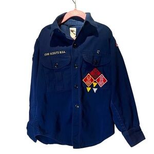 Boy Scouts Cub Scouts Vintage 1960’s Uniform Shirt Transatlantic Council Small?